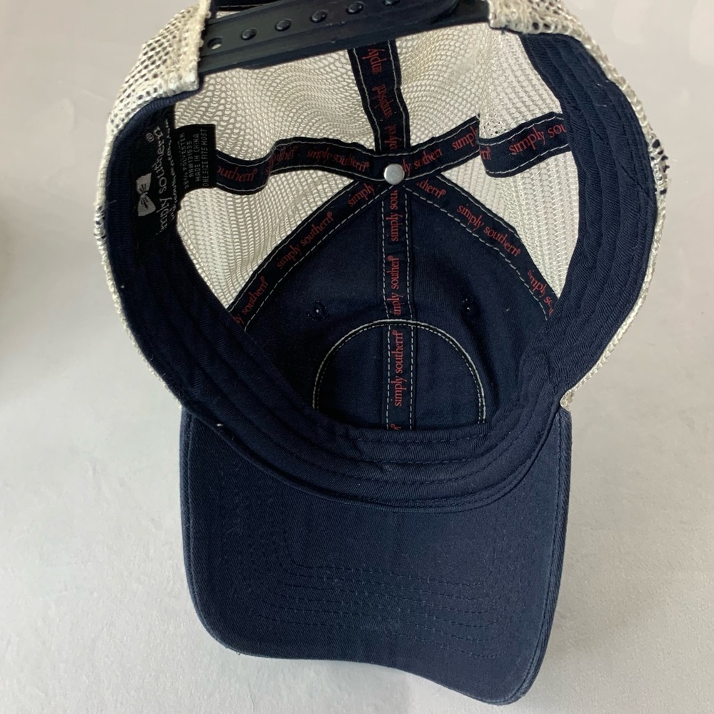Simply Southern Summer Baseball Cap Sun Protection Turtle SS & Embordered Logo - Picture 7 of 8